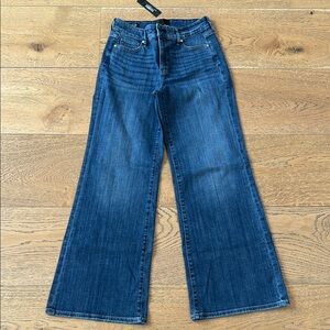 White House Black Market Dark Blue Wide-Leg Jeans